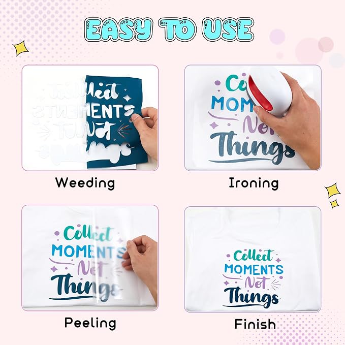 Tintnut Gulf Color Heat Transfer Vinyl, easy cut & weed, stretch washable