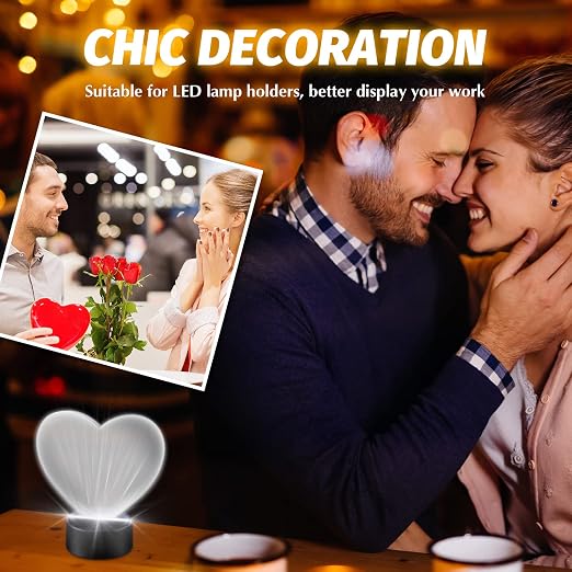 6 Pieces 2 mm Acrylic Sheet Transparent LED Film