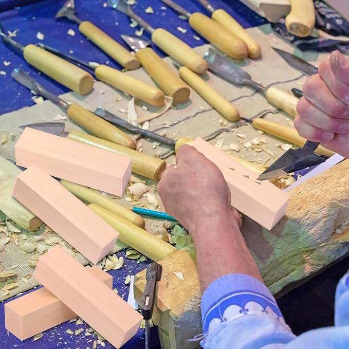 70 Pack Basswood Carving Blocks