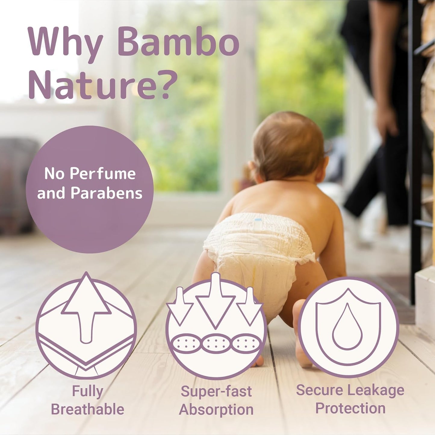 Bambo Nature Premium Training Pants (SIZES 4 TO 6 AVAILABLE), Size 5, 100 Count
