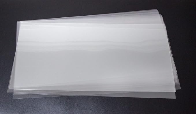 7.5 Mil Blank Mylar Stencil Sheet, 12 x 24 Inch Clear Plastic Sheets, Acetate