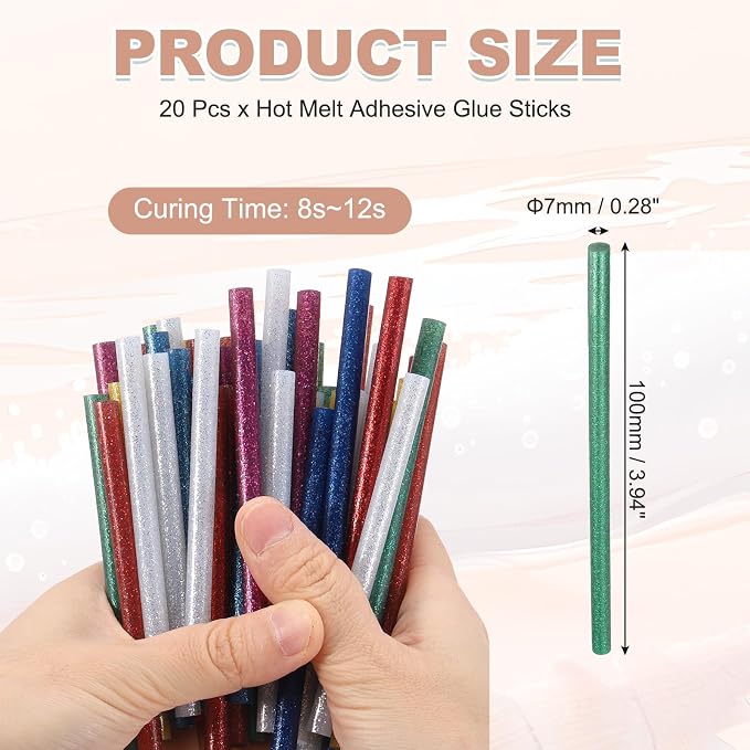 PATIKIL Hot Glue Sticks for Glue Gun, Dark Green