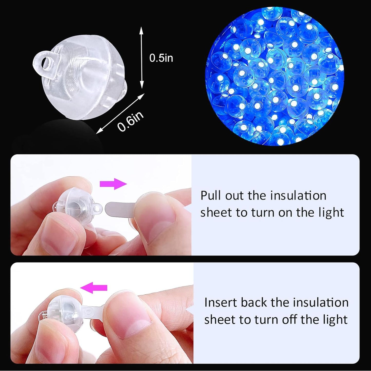 ZGWJ 200PCs Mini Led Lights,Led Balloons for Party Decorations Neon Party Paper Lantern Easter Eggs Birthday Party Wedding Halloween Christmas Decoration