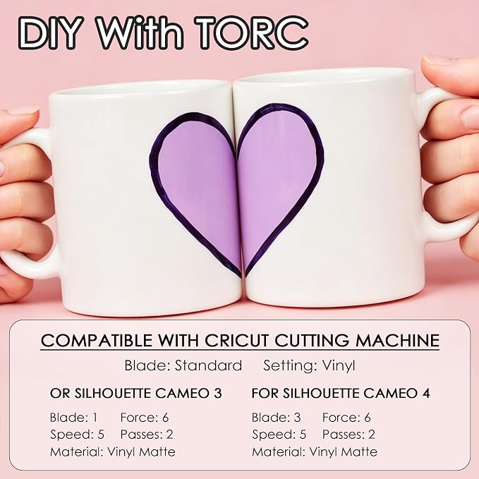 TORC Royal Blue Permanent Vinyl 12" x 14 FT Glossy Blue Adhesive Vinyl Roll
