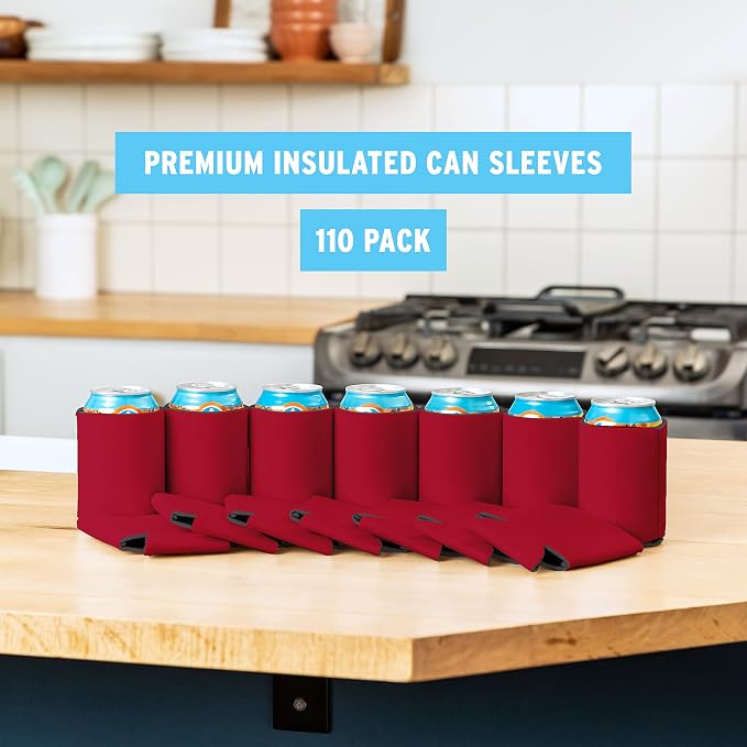 Blank Beer Can Cooler Sleeves Soft Insulated Beer Can Coolies