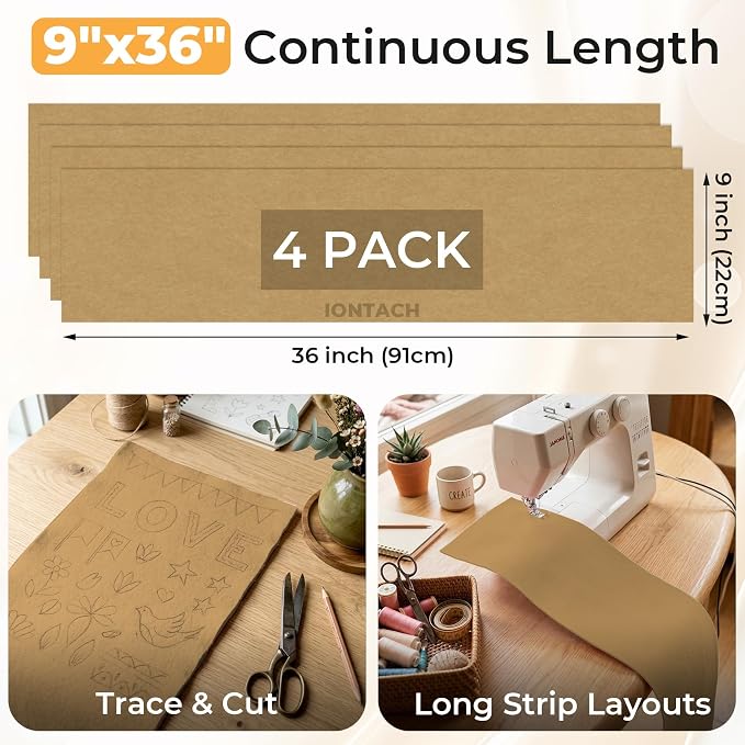 IONTACH 9" X 36" Soft Felt Sheets 1.6mm Thick | Acrylic Felt Fabric