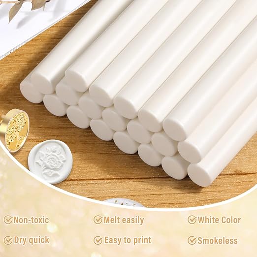Paxcoo 20pcs Sealing Wax Sticks, Wax Seal Sticks, Glue Gun Sealing Wax Sticks
