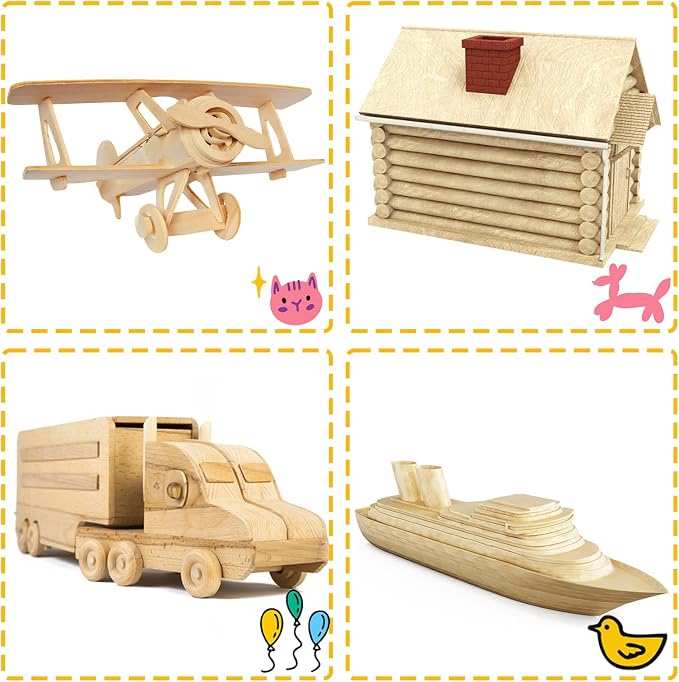 Yarlung 10 Pack Baltic Birch Plywood, 11.8 x 11.8 x 1/4 Inch Baltic Birch Wood