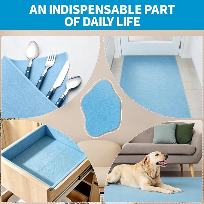 Sky Blue Fabric Sheet 108" X 36", 1.4mm Thick Large Soft Durable Flexible Craft