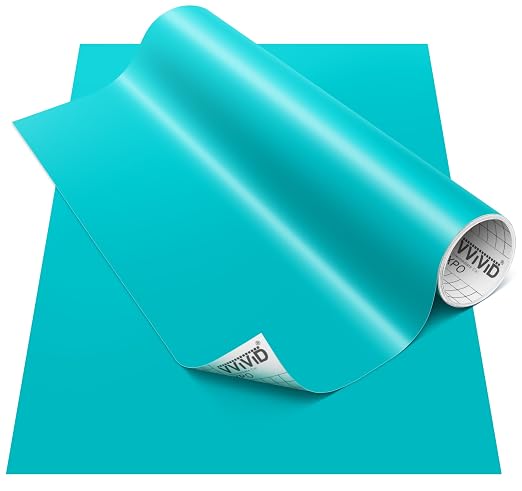 VViViD DECO65 Matte Pastel Miami Teal Permanent Adhesive Craft Vinyl