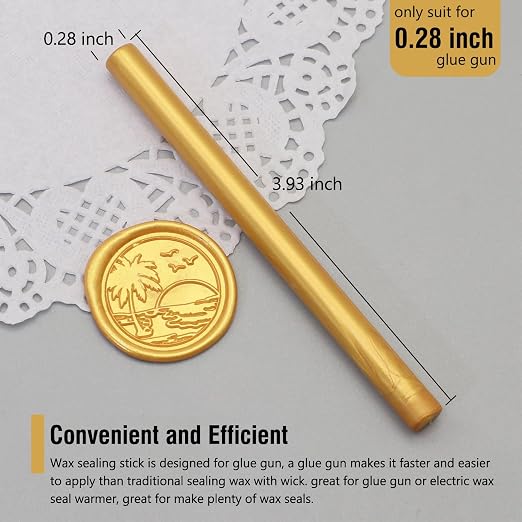 60pcs Wax Seal Sticks, HOSEALING Glue Gun Wax Seal Sticks