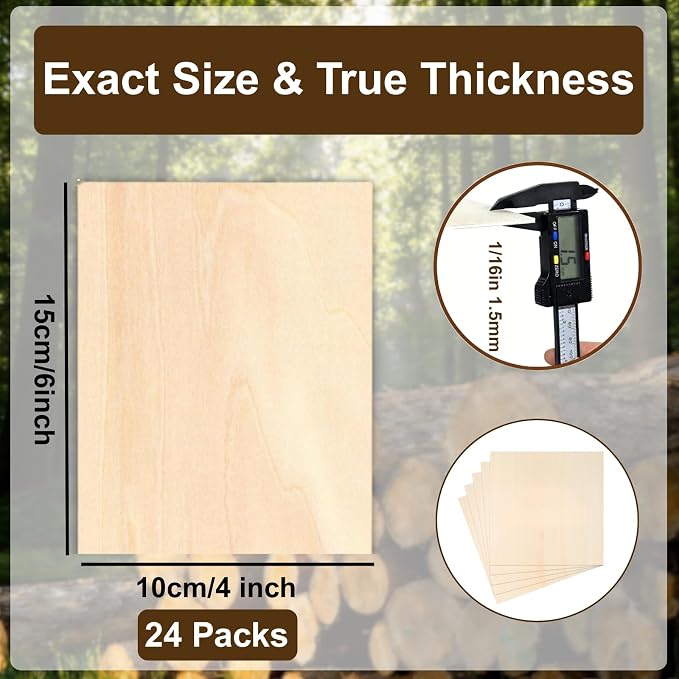 Basswood Polywood Sheets, Wood Burning, Model Making, DIY Crafts, Holiday Decor