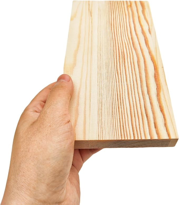 6PCS Rectangle Wood Boards Unfinished Wood Blocks