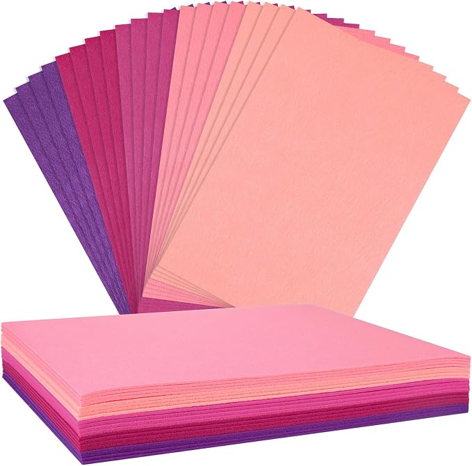 NEBURORA 20 Pcs 2mm Thick Stiff Felt Sheets