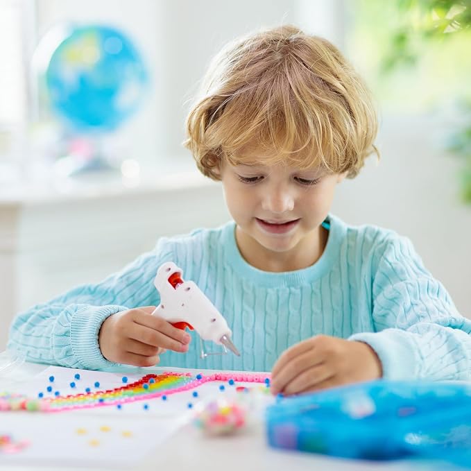 uxcell Mini Hot Glue Sticks for Glue Gun 7mm x 200mm Glitter Light Red 12pcs