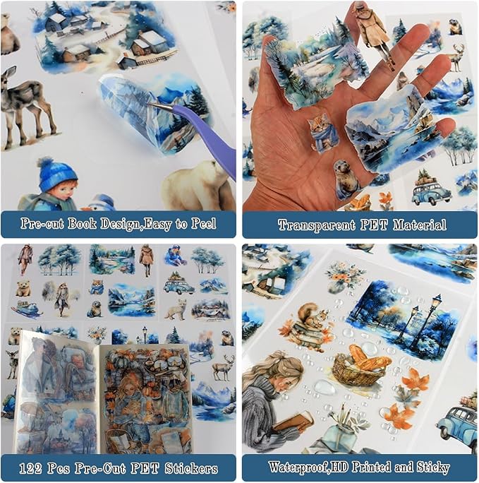 Winter Pre-Cut Journal Sticker Book