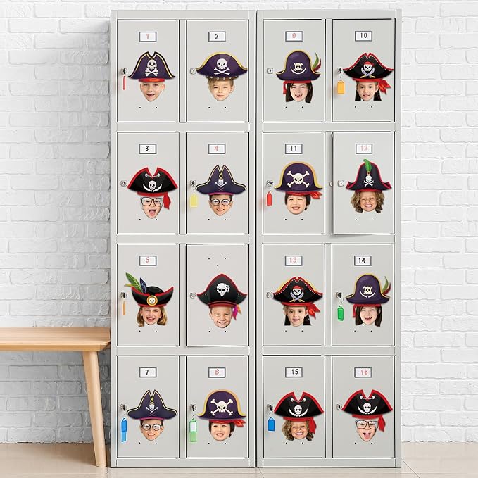 gisgfim 80Pcs Pirate Cutouts Adventure Decorations Bulletin Board Skull Hat