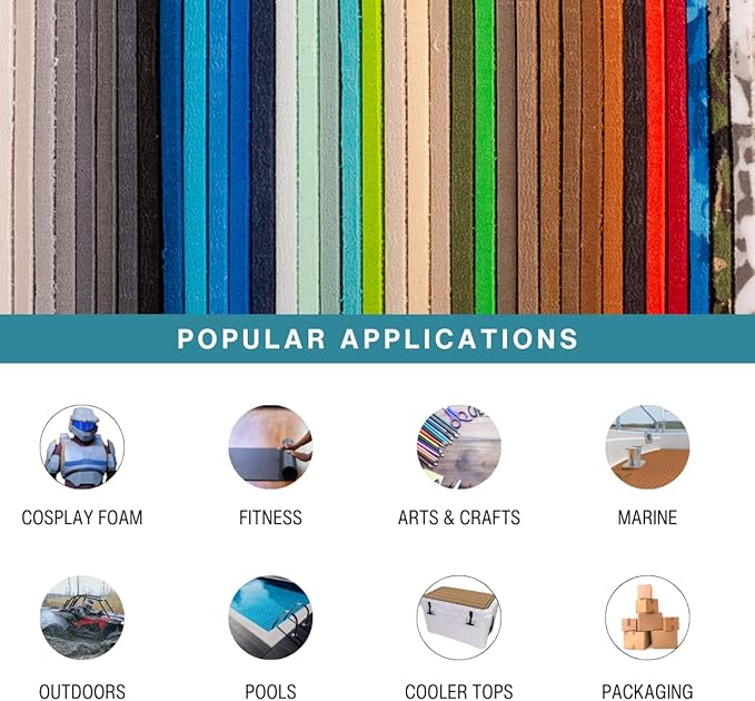 LotusFoam EVA Foam Sheet 3mm – 44"x 85" Craft Foam