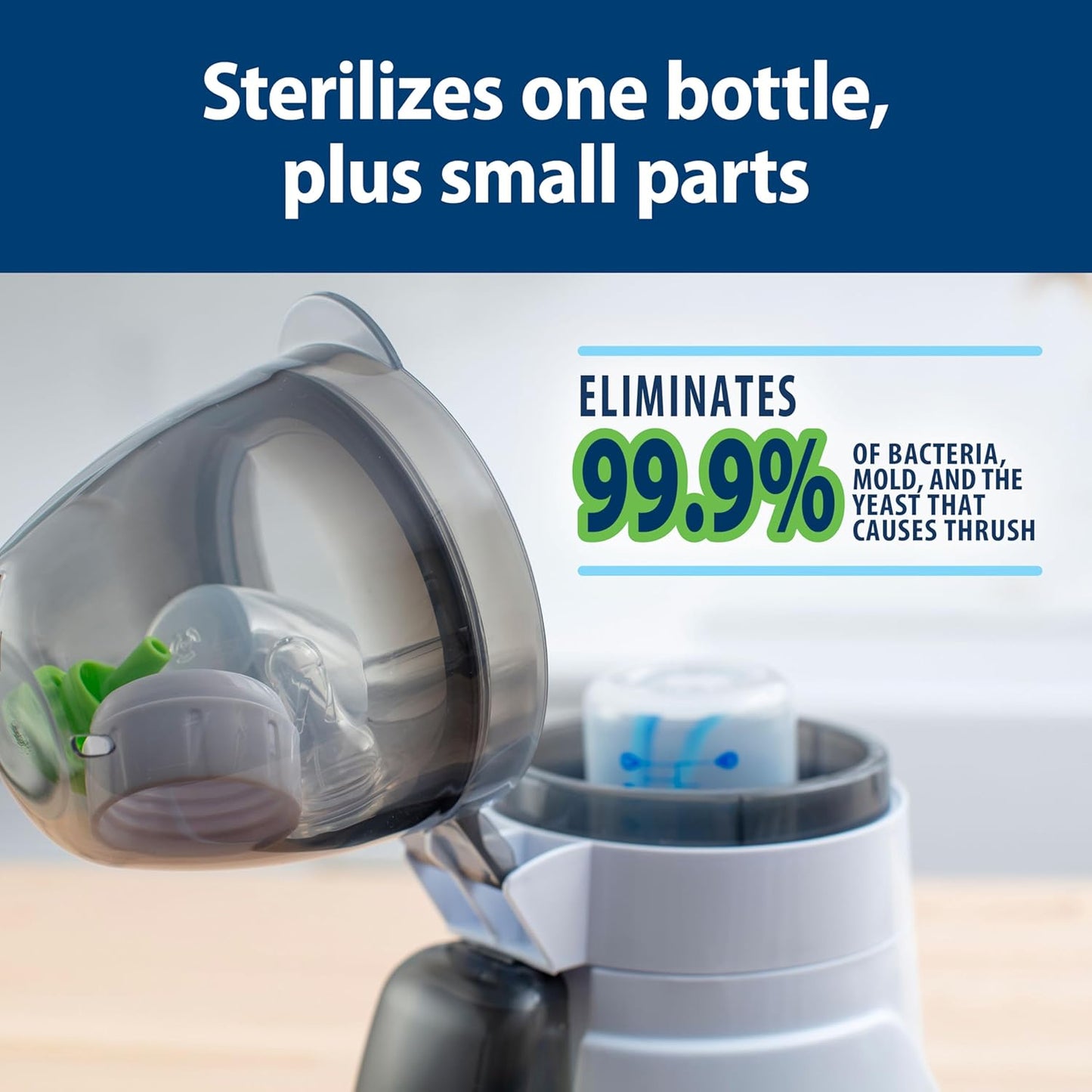 Dr. Brown's Deluxe Baby Bottle Warmer and Sterilizer for Formula, Breast Milk, and Baby Food Jars