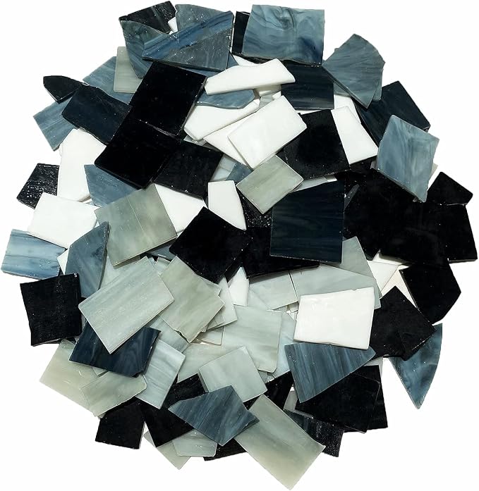Stained Glass Scraps Sheets, Mosaic Tiles