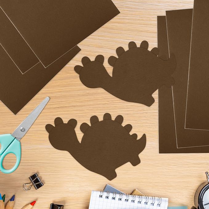 10PCS Brown Self Adhesive Felt Fabric Sheets Sticky Felt Sheets
