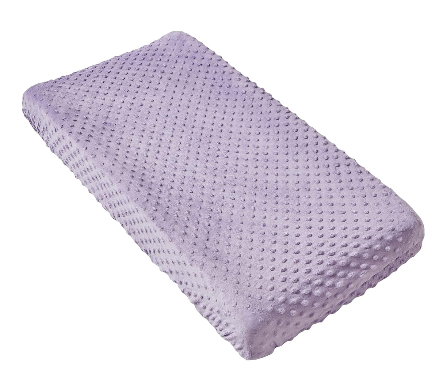 Changing Pad Cover Super Soft Dots Skin-Friendly Breathable Wipeable Changing Table Sheets for Baby Boy and Baby Girl (Lavender)