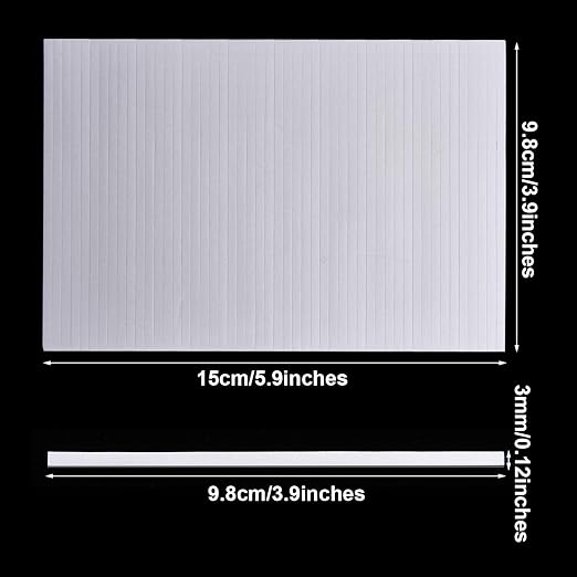Outus 1000 pcs Foam Sticky Strips Double Sided Foam Tapes 3.9 Inch | 20 Sheets