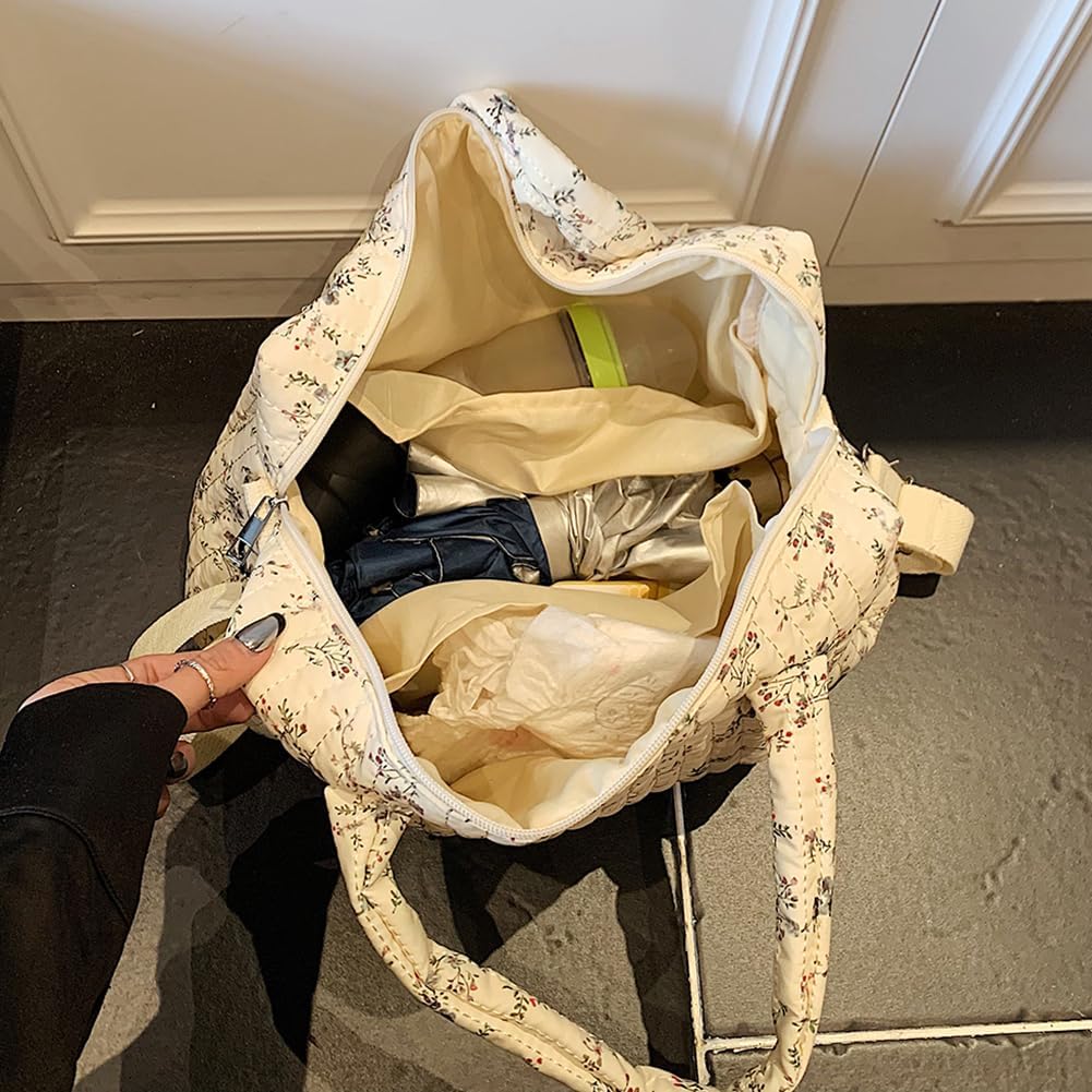 Floral Baby Diaper Bag Tote Mommy Bag Cute Cotton Diaper Bags Crossbody Baby Bags for Girl Pañaleras Para Beb