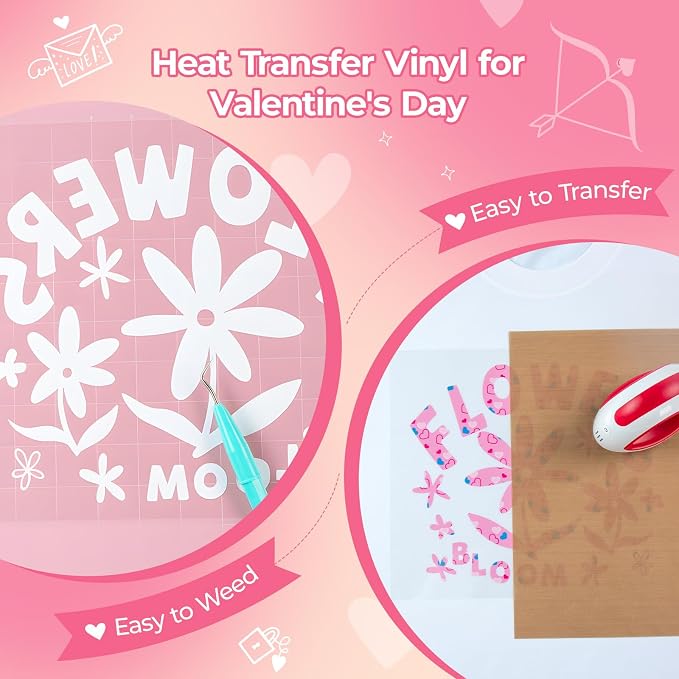 HTVRONT Valentine's Day Heat Transfer Vinyl