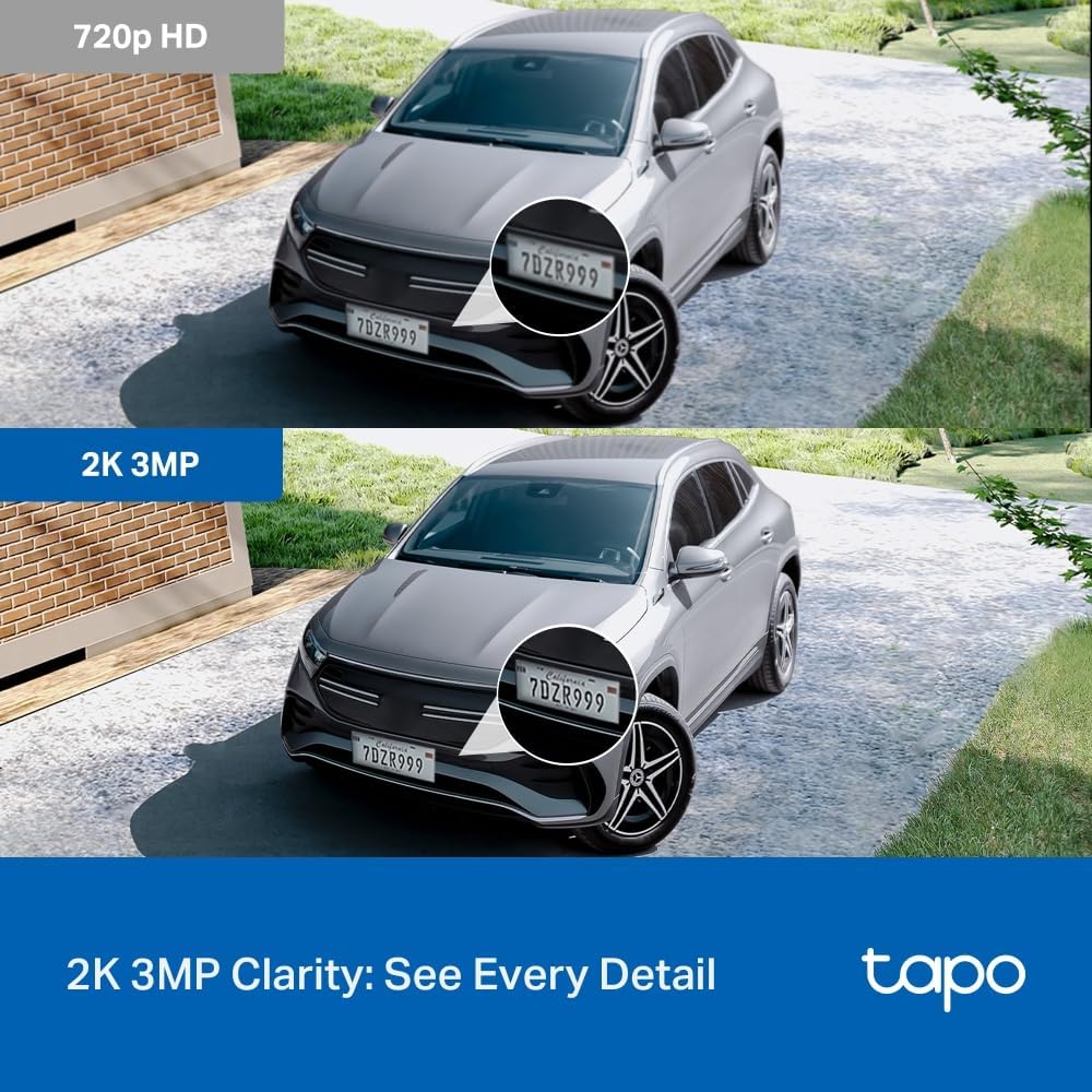 Tapo 2K 3MP Pan/Tilt Indoor/Outdoor Security Camera, Free Person/Baby Cry Detect & Track, 360° View, Color Night Vision, SD/Cloud Storage, Works w/Alexa & Google Home, HybridCam 360, Black (2-Pack)