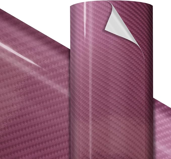 VViViD Premium Purple Tek-R Carbon Craft Vinyl Roll 1ft x 5ft – Bubble-Free Air