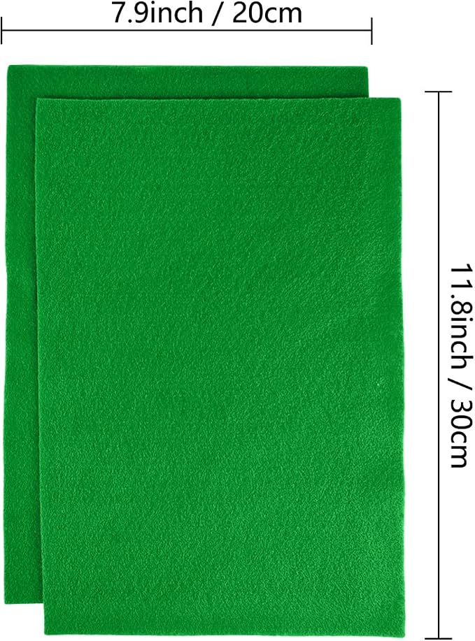 Jtnohx Color Felt, Soft Felt Sheets, 1.4mm Thick 8"x12" Handicraft Felt Fabrics
