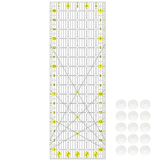 Sewing Ruler, 6“ * 17” Quilting Rulers, Acrylic Ruler, Cutting Ruler