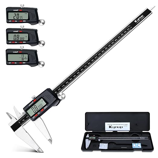 Kynup Micrometer Caliper Tool, 12Inch Digital Caliper, Vernier Caliper