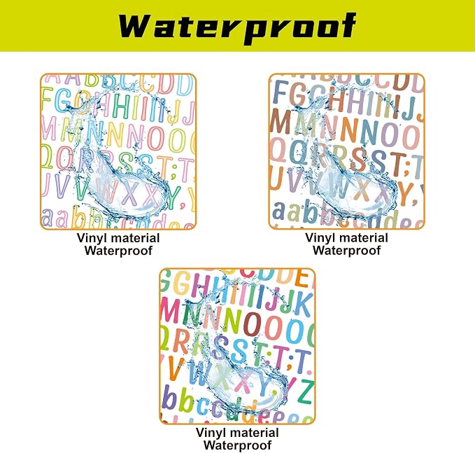 3040Pcs 20 Sheets Small Letter Number Stickers, 1/2inch Colorful Self-Adhesive