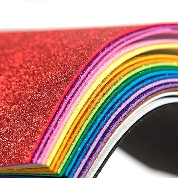 Glitter Paper for Graduation Cap, Sparkly Foam Sheets Father's Day Decor