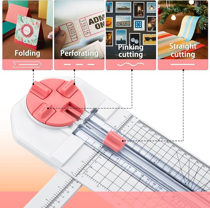 Paper Cutter for Craft：Paper Trimmer, Perforator, Photo for Scrapbooking and