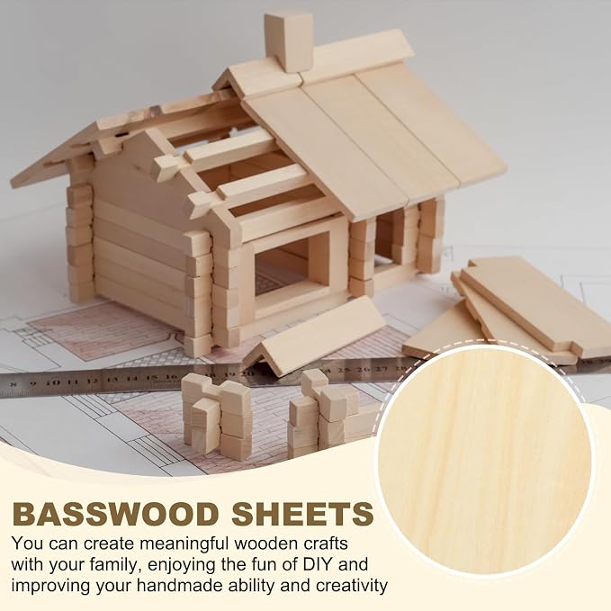 PATIKIL 12x24x1/4 Basswood Sheets