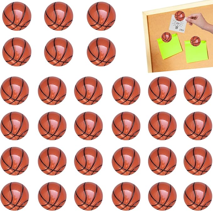 35 Pack Sport Ball Push Pins Basketball Thumb Tacks Mini Cute Basketball