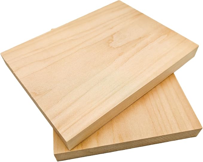 2PCS Unfinished Basswood Blocks