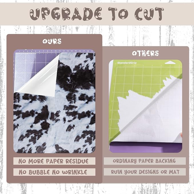 Tintnut Cow Cowhide Pattern Permanent Vinyl Adhesive Vinyl Roll 12in x 5ft |
