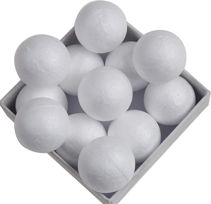 DIYASY 100 Pcs Mini Craft Foam Balls, 1Inch Mini Foam Balls