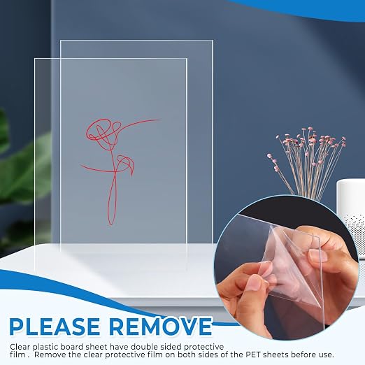TKOnline 15 PCS Plexiglass Sheets, Invitations, Poster Frames Plastic Board