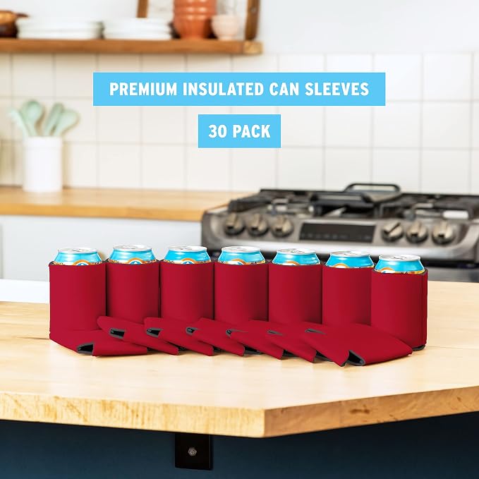 Blank Beer Can Coolers Sleeves Soft Insulated Beer Can Coolies