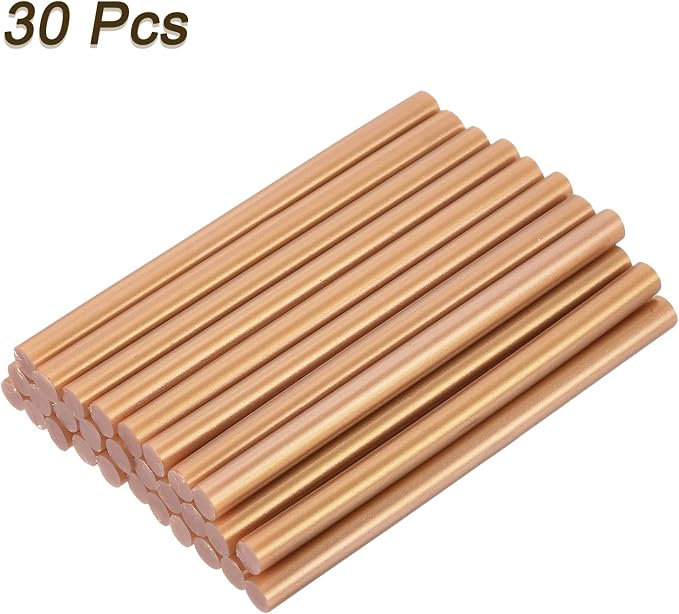 uxcell 30pcs Mini Hot Glue Gun Sticks 4-inch x 0.27-inch High Sticky Small Hot