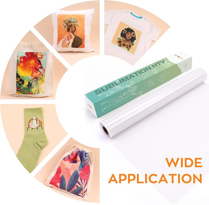 HTVRONT Sublimation Vinyl for Light-Colored Shirts