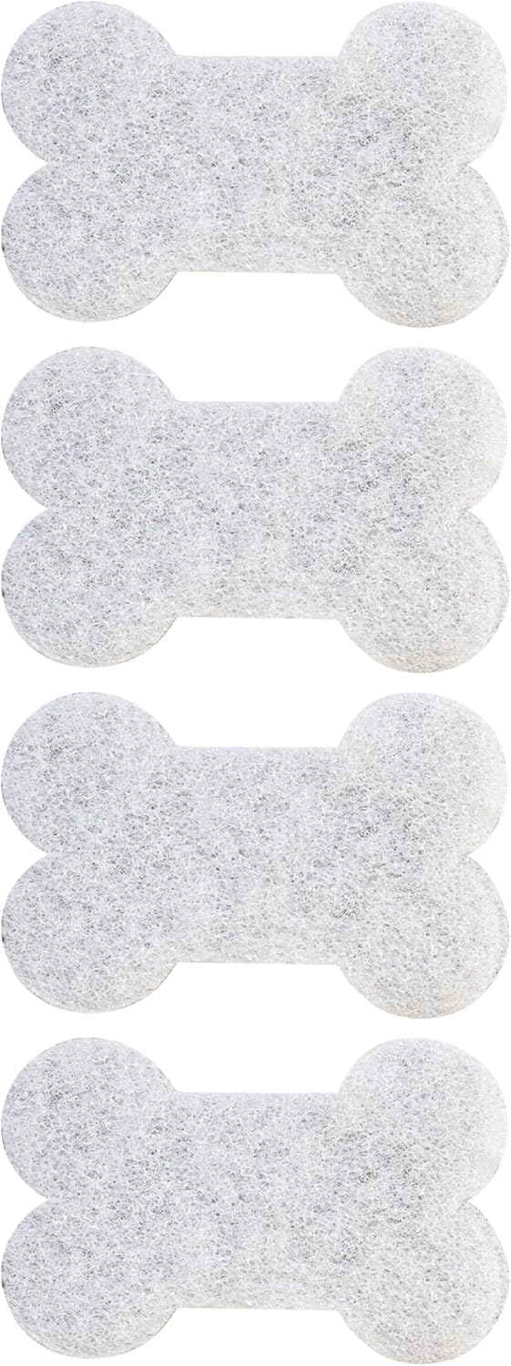 Vigar Pets Club Scrubber Sponge - Set of 4 Bone-Shaped Pet Bowl Cleaning Scrubber - Dish Sponges for Washing Pet Bowl - Non Scratch and Reusable, Gray