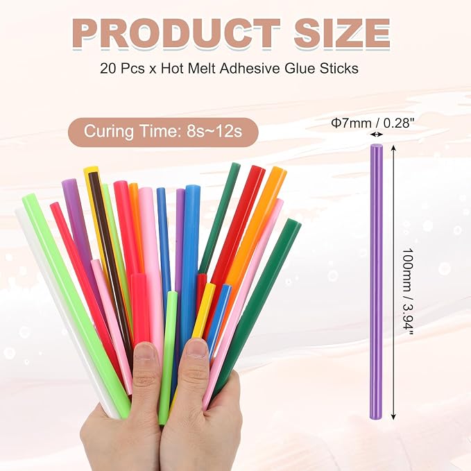 PATIKIL Hot Glue Sticks for Glue Gun, Dark Purple
