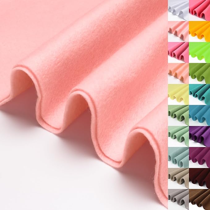 Nude Pink Large Felt Fabric 36" X 36 "1.4 mm 1 Square Yard | Soft Felt Fabric