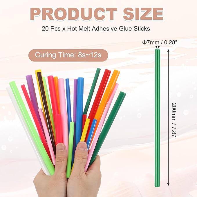PATIKIL Hot Glue Sticks for Glue Gun, Dark Green